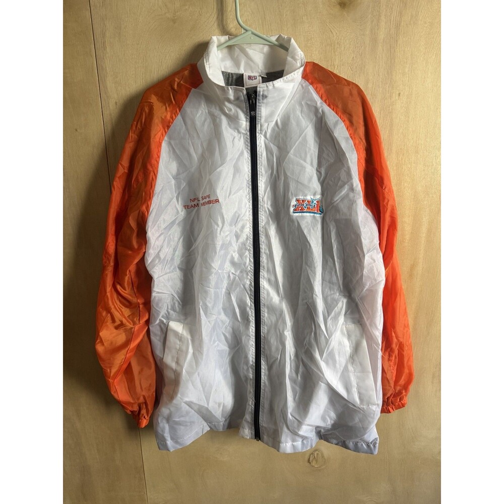 NFL Official Safe Team Jacket Large Mens SUPERBOWL XLI Windbreaker lined